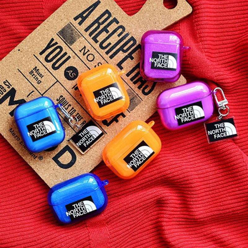 ザ.ノース.フェイス/The North Face ブランド AirPods Pro3/2/1ケース 紛失防止 第1/2/3世代 エアーポッズ1/2/3/プロカバー  クリアケース 収納便利 保護 潮流 軽量携帯 メンズ レディース