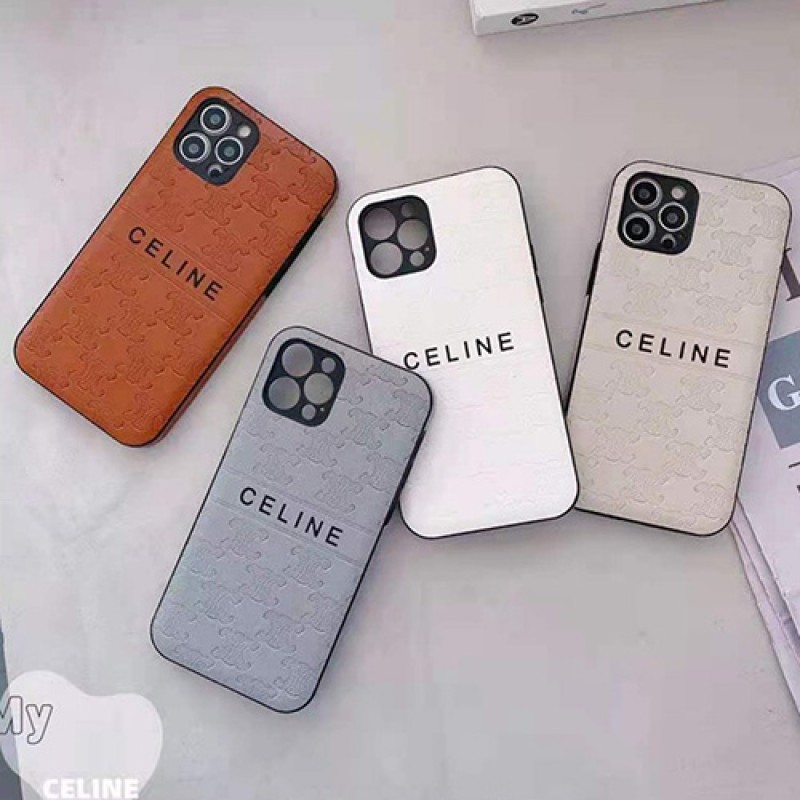 セリーヌ ブランド iphone13/12 mini/13 pro max/12 proケース おしゃれ celine レザー モノグラム 安い アイフォン12/11/xs/x/8/7/se2カバー 女性向け