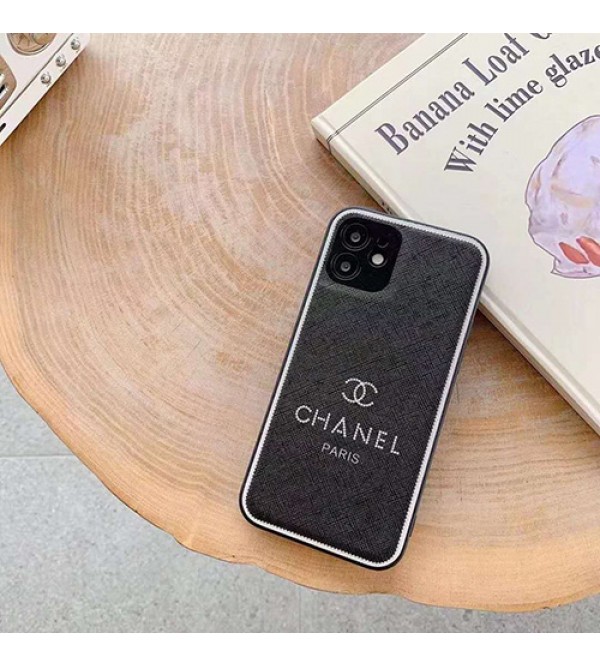 シャネル ハイブランド iPhone13/12s/13 pro/12 pro maxケース デニム風 シンプル CHANEL モノグラム柄 ジャケット型 四角保護 アイフォン12/11/xr/x/xs/8/7/se2カバー 黒白 メンズ レディース