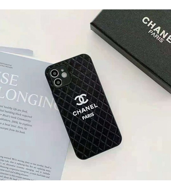 シャネル ブランド iphone 13/12s/13 pro max miniケース  贅沢 レザー風 CHANEL ジャケット型 黒白色 アイフォン13/12/11/x/8/7カバー レディース