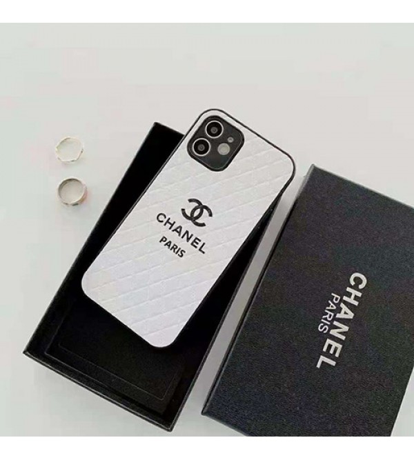 シャネル ブランド iphone 13/12s/13 pro max miniケース  贅沢 レザー風 CHANEL ジャケット型 黒白色 アイフォン13/12/11/x/8/7カバー レディース