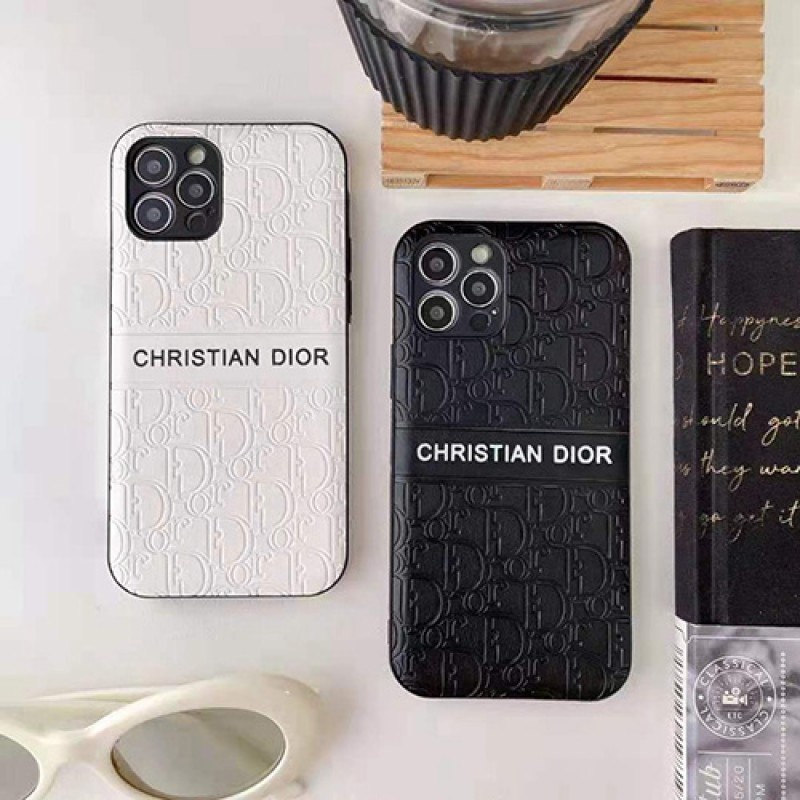 ディオール DIOR ブランド iPhone 13/12/13 pro maxケース お洒落 モノグラム柄  ジャケット型 シリコン シンプル アイフォン13/12/11/x/xs/xr/8/7カバー 耐衝撃 黒白色 メンズ レディース