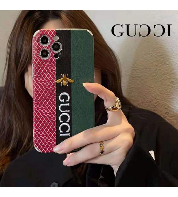 Gucciブランド個性潮iphone 13/12/11/12 pro/12 miniケースファッション革製 セレブ愛用ジャケット型アイフォン12 pro max/11/11 pro/11 pro max/se2 刺繍モノグラムグッチブランド激安IphoneX/XS/XR/8/7ケー四角保護HUAWEI P40ケース経典芸能人愛用 メンズ レディーズ