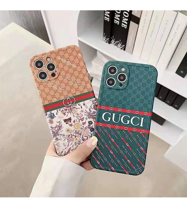 Gucci＆Balenciagaブランド高級感 iphone 13/12/12 pro/12 mini/12 pro maxケー ス防塵  ジャケット型 ヒット防止 アイフォン11/11 pro/11 pro max/se2スマホケース  激安シリコン製 グッチバレンシアガコラボ IPHONE X/XS/XR/8/7ケース 韓国風 メンズ レディーズ 芸能人愛用 