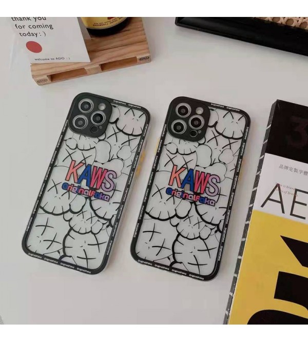 KAWS ブランド iphone13/13mini/13pro/12pro maxケース アイフォン12/xs/11/8 plusケース おまけつき ファッション メンズ レディース