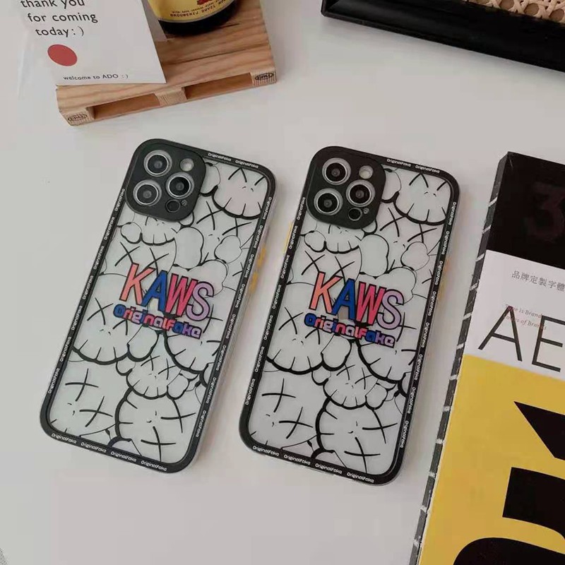 KAWS ブランド iphone13/13mini/13pro/12pro maxケース アイフォン12/xs/11/8 plusケース おまけつき ファッション メンズ レディース