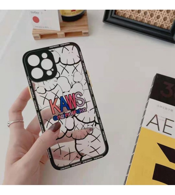 KAWS ブランド iphone13/13mini/13pro/12pro maxケース アイフォン12/xs/11/8 plusケース おまけつき ファッション メンズ レディース