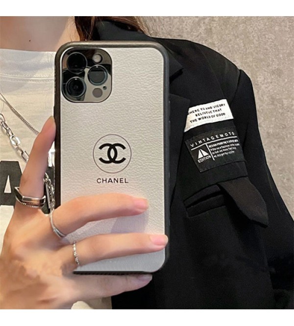 シャネル ブランド iPhone13/13 mini/13 pro/13 pro maxケース モノグラム柄 CHANEL ジャケット型 シンプル 黒白色 四角保護 アイフォン13プロ/13ミニカバー メンズ レディース