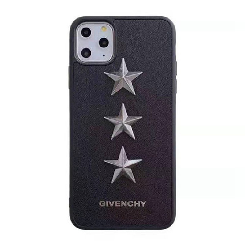 iPhone xr/xs max/xs/11/11pro max/12/12 mini/12 pro/12 pro maxカバー GIVENCHY ジバンシー iphone x/8/7 plusケース iphone6/6 plusカバー カップル ペア  スターロゴ付き かっこいい