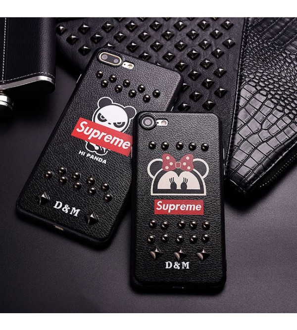 iphone 12 ケースSupreme iPhone8/se2カバー ジャケット リベット iPhone7 plusケース シュプリーム ペア 高品質 iPhone6/6s plusカバー ブランド カッコイイ