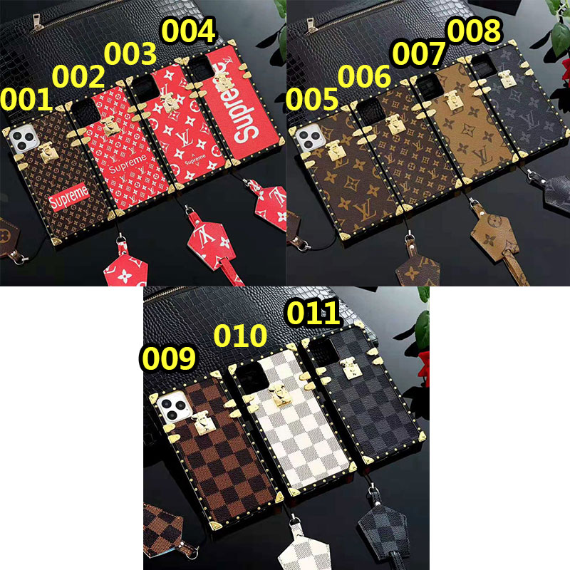 シュプリーム LV ブランド iphone 13 mini/13 pro/13/13 pro maxケース オシャレ iphone iPhone 12/12pro/xr/xs max/xsケース ルイヴィトン iphone x/8/7ケース モノグラム アイフォン13/12/11/X/XS/XRケース ファッションTPU製 ストラップ付き男女兼用