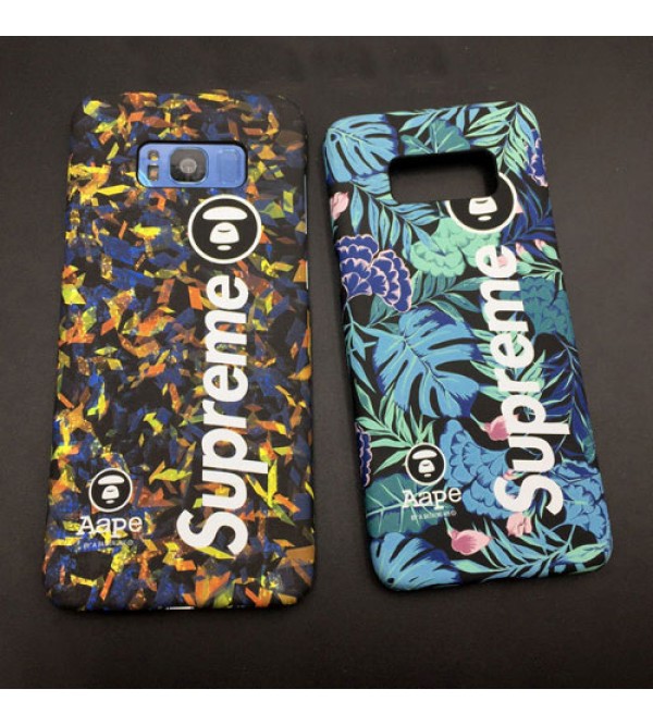 iphone 12ケースシュプリーム aape galaxy S8/S8plus ジャケット携帯ケース ファンションiphone8/8plusケース supreme iphone7カバー 個性的 男女兼用