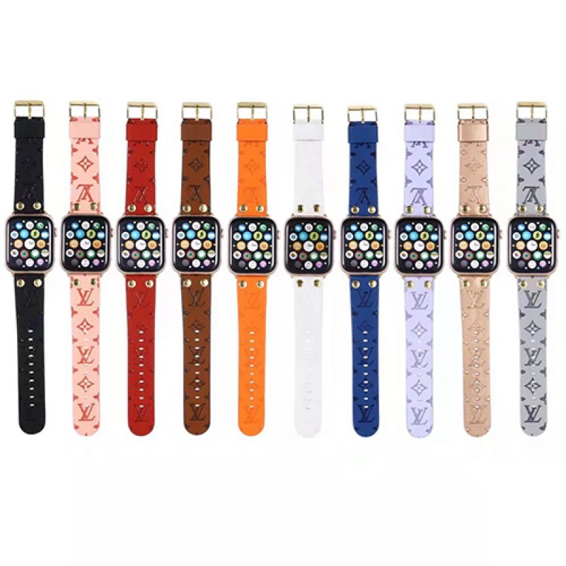 LV/ルイヴィトン ブランド Apple Watch 7/6/5/4/SEバンド ストラップ モノグラム アップル ウォッチ 7/6/5/4/SE腕時計ベルト ファッション 経典風 芸能人愛用 人気 メンズ レディース