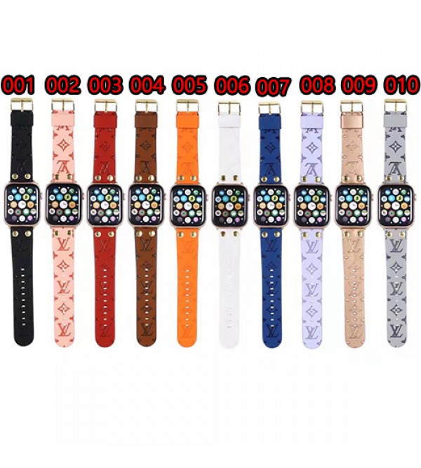 LV/ルイヴィトン ブランド Apple Watch 7/6/5/4/SEバンド ストラップ モノグラム アップル ウォッチ 7/6/5/4/SE腕時計ベルト ファッション 経典風 芸能人愛用 人気 メンズ レディース