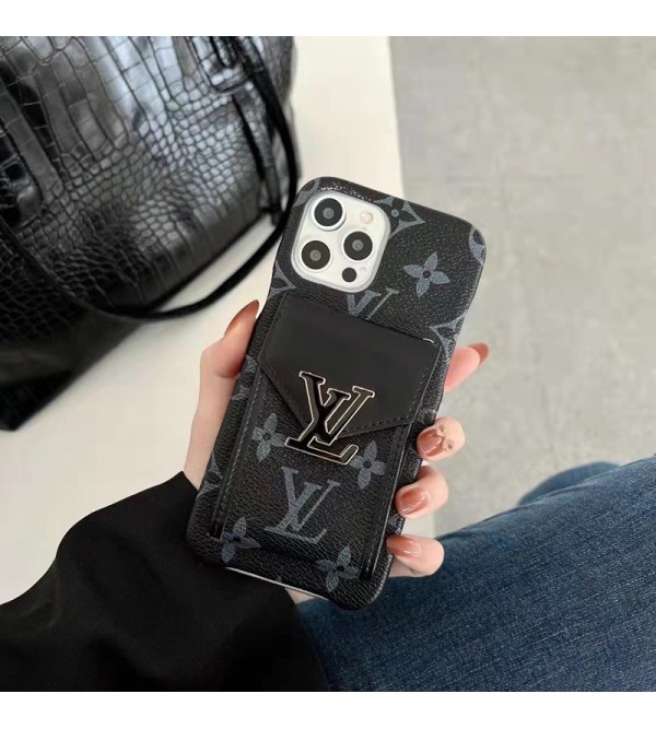 LV ブランド ルイヴィトン iphone 13/13 pro/13 pro max/12/11ケース バッグ型 ヴィトン レザー製 モノグラム カード収納 シンプル アイフォン13/12/11ケース ファッション メンズ レディーズ