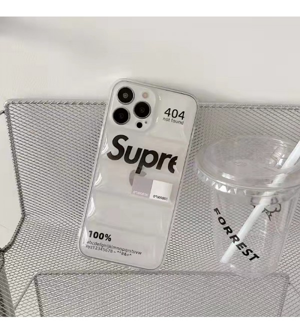 Supreme/シュプリーム ブランド  Iphone 13/13 Pro/13 Pro Maxケース 激安 経典 クリア ジャケット型 セレブ愛用 モノグラム アイフォン13/12/11/X/XS/XR/8+/7+カバー 四角保護 メンズ レディース