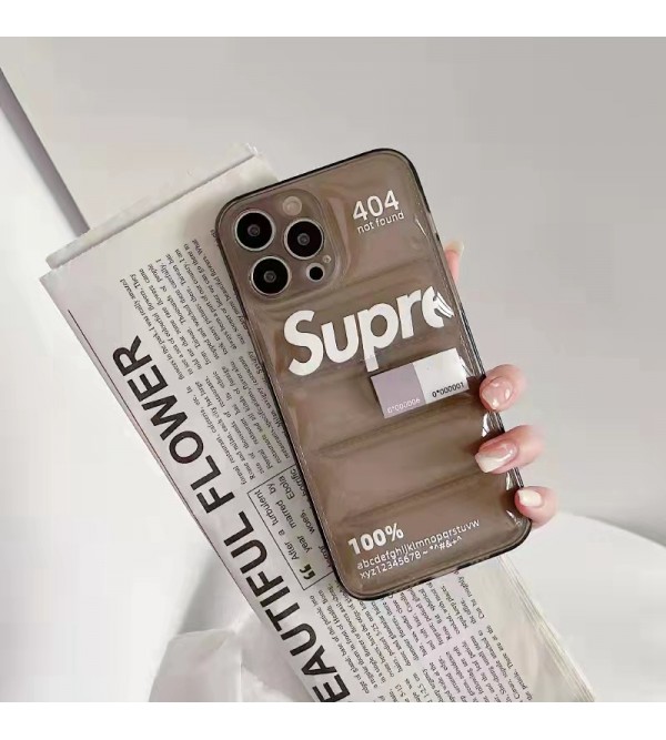 Supreme/シュプリーム ブランド  Iphone 13/13 Pro/13 Pro Maxケース 激安 経典 クリア ジャケット型 セレブ愛用 モノグラム アイフォン13/12/11/X/XS/XR/8+/7+カバー 四角保護 メンズ レディース