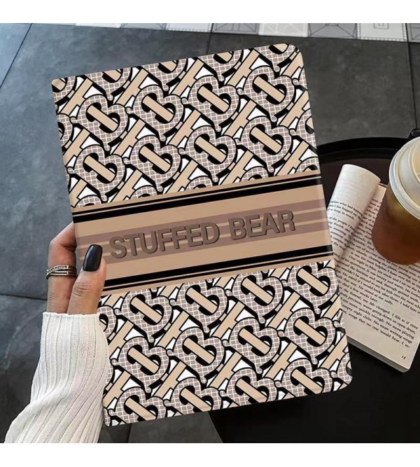 Burberry/バーバリー ブランド ipad 10/pro 2022/air5/mini 6/9ケース オシャレ モノグラム 手帳型 スタンド付き アイパッド10/プロ2022/エアー5/ミニ 6/9カバー 芸能人愛用 高級 第10世代 保護 ファッション メンズ レディーズ 