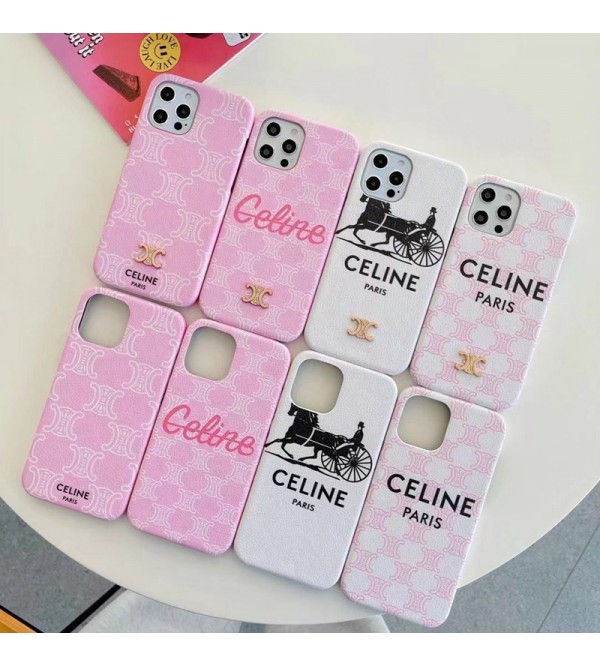 セリーヌ CELINE ブランド iphone 13 pro/13 pro max/13 miniケース キャリッジ レザー アイフォン13/12 pro max/11/x/8/7カバー コピー 大人気 メンズ レディーズ