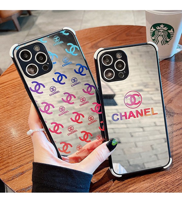 CHANEL/シャネル ブランド iphone 13 mini/13 pro maxケース 鏡面ガラス きらきら アイフォン13/12/11カバー 光沢 潮流 芸能人愛用 安い メンズ レディーズ