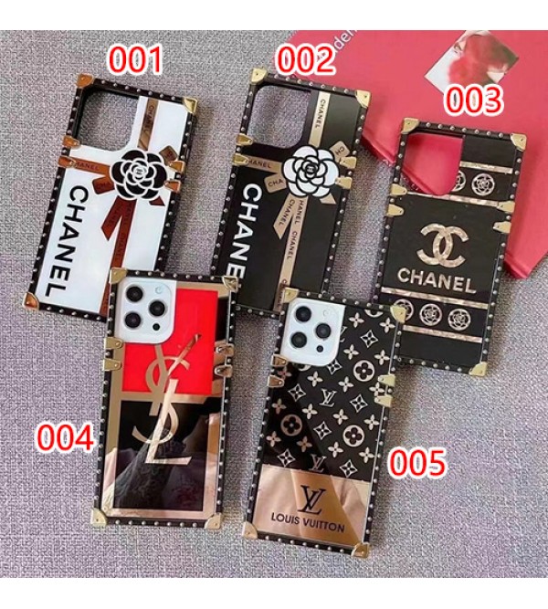 ルイヴィトン シャネル ブランド  iphone 13/13 mini/13 pro/13 pro maxケース YSL CHANEL LV トランク型 シリコン クリアケース イブサンローラン アイフォン  12/12pro/12 pro maxケース 8/7 plusケース 保護 モノグラム ファッション お洒落 メンズ レディーズ