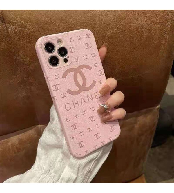 シャネル/CHANEL ブランド iPhone 13 pro/13 pro max/13 miniケース INS風 モノグラム ジャケット型 tpu 全面保護 アイフォン13/12/11/x/xs/xr/8/7カバー シリコン ピンク メンズ レディース