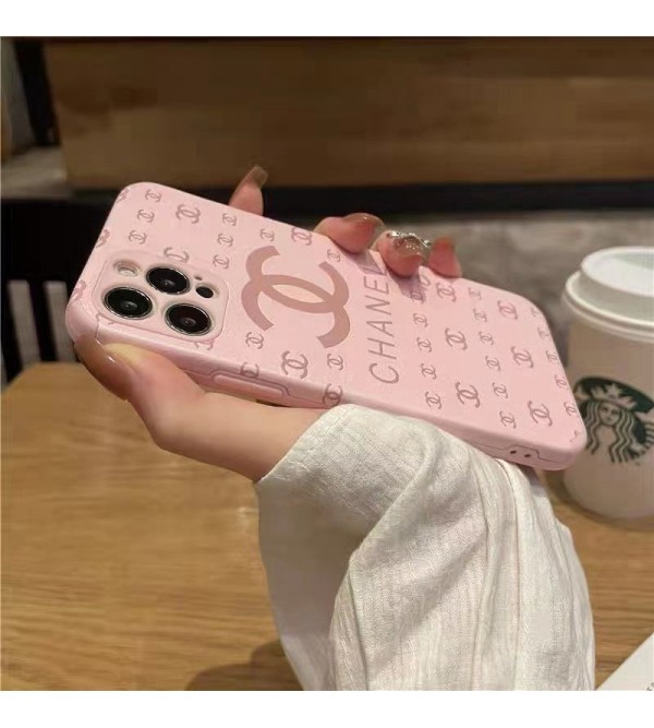 シャネル/CHANEL ブランド iPhone 13 pro/13 pro max/13 miniケース INS風 モノグラム ジャケット型 tpu 全面保護 アイフォン13/12/11/x/xs/xr/8/7カバー シリコン ピンク メンズ レディース