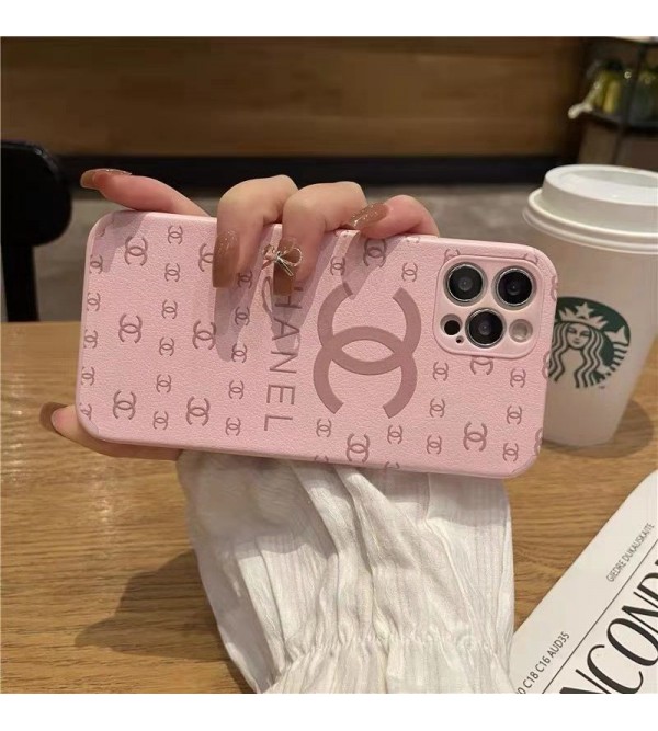 シャネル/CHANEL ブランド iPhone 13 pro/13 pro max/13 miniケース INS風 モノグラム ジャケット型 tpu 全面保護 アイフォン13/12/11/x/xs/xr/8/7カバー シリコン ピンク メンズ レディース