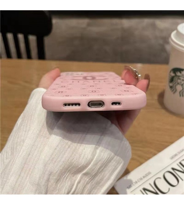 シャネル/CHANEL ブランド iPhone 13 pro/13 pro max/13 miniケース INS風 モノグラム ジャケット型 tpu 全面保護 アイフォン13/12/11/x/xs/xr/8/7カバー シリコン ピンク メンズ レディース