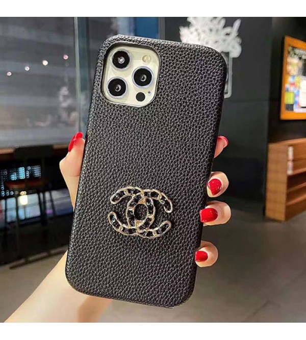 シャネル/CHANEL ブランド iphone 13 mini/13 pro/13 pro maxケース シンプル レザー製 ビジネス アイフォン13/12/11/x/xr/xs/8/7カバー 芸能人愛用 ファッション メンズ レディーズ