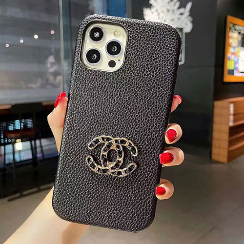 シャネル/CHANEL ブランド iphone 13 mini/13 pro/13 pro maxケース シンプル レザー製 ビジネス アイフォン13/12/11/x/xr/xs/8/7カバー 芸能人愛用 ファッション メンズ レディーズ