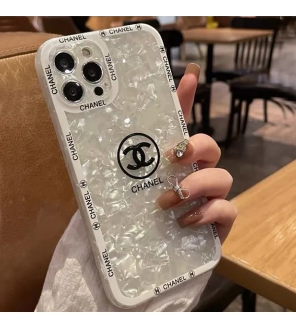 CHANEL/シャネル ブランド iphone13 pro/13 pro max/13 miniケース きらきら シェル柄 韓国風 ジャケット型 アイフォン13/12 pro max/11/x/xs/xrケース 女性愛用 メンズ レディース