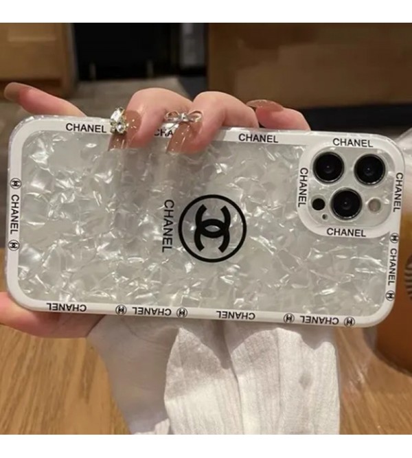 CHANEL/シャネル ブランド iphone13 pro/13 pro max/13 miniケース きらきら シェル柄 韓国風 ジャケット型 アイフォン13/12 pro max/11/x/xs/xrケース 女性愛用 メンズ レディース