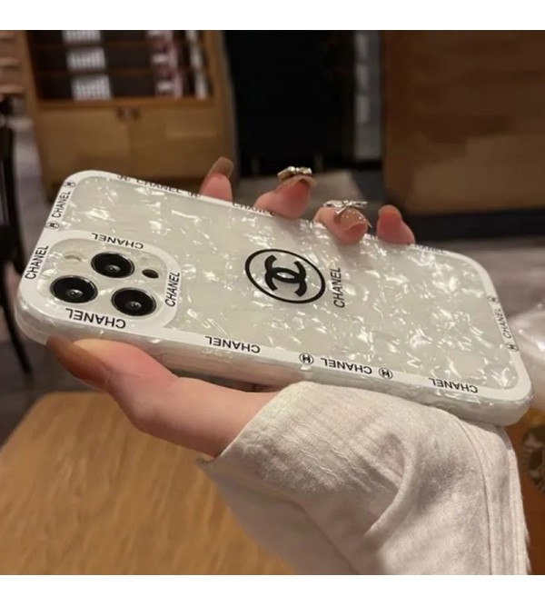 CHANEL/シャネル ブランド iphone13 pro/13 pro max/13 miniケース きらきら シェル柄 韓国風 ジャケット型 アイフォン13/12 pro max/11/x/xs/xrケース 女性愛用 メンズ レディース