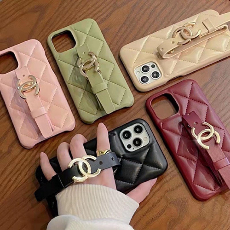 CHANEL シャネル ハイブランド iphone 14/14 pro/14 pro max/14 plus/13/13 pro/13 pro maxケース 激安 ハンドバンド付き モノグラム シンプル ジャケット型 レザー 落下防止 芸能人愛用 アイフォン14/13/12/11カバー メンズ レディース