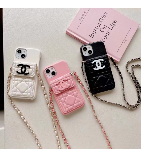 CHANEL シャネル ブランド iphone14/14 pro/14 pro maxケース 経典 カード収納 ストラップ付き レザー バッグ型 アイフォン14/14プロ/14プロ マックス/13/12/11カバー ジャケット型 女性向け ファッション 高級 人気 メンズ レディーズ