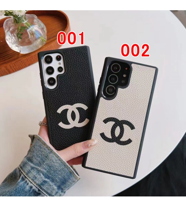 Chanel シャネル ブランド Galaxy S23/S23 Plus/S23 Ultraケース モノグラム レザー ジャケット型 ギャラクシーs23/s22/s21/s20/note20/note10カバー コピー 芸能人愛用 メンズ レディーズ