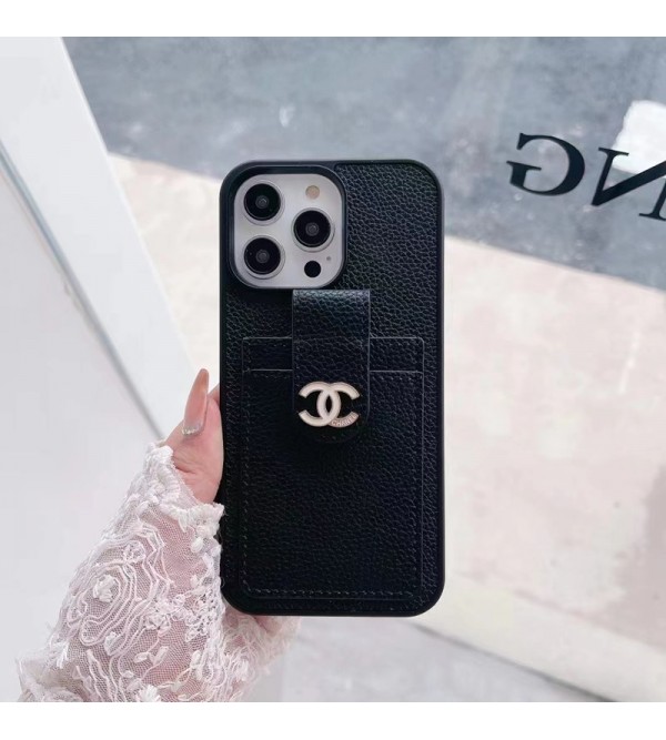 CHANEL/シャネル ブランド iPhone 14/14 Pro/14 Pro Max/14 Plusケース かわいい カードバッグ レザー製 Galaxy S23/S23+/S23 Plus/S23 Ultra/S22/S21/S20スマホケース モノグラム アイフォン14/14プロ/14プロ マックス/14プラス/13/12/11/x/xs/xr/8+/7+カバー ファッション メンズ レディース