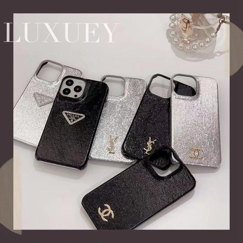 CHANEL/シャネル PRADA/プラダ YSL/イブ・サンローラン ブランド iPhone 14/14 Pro/14 Pro Maxケース きらきら モノグラム レザー ジャケット型 コピー アイフォン14/14プロ/14プロ マックス/13/12/11カバー 大人気 メンズ レディース