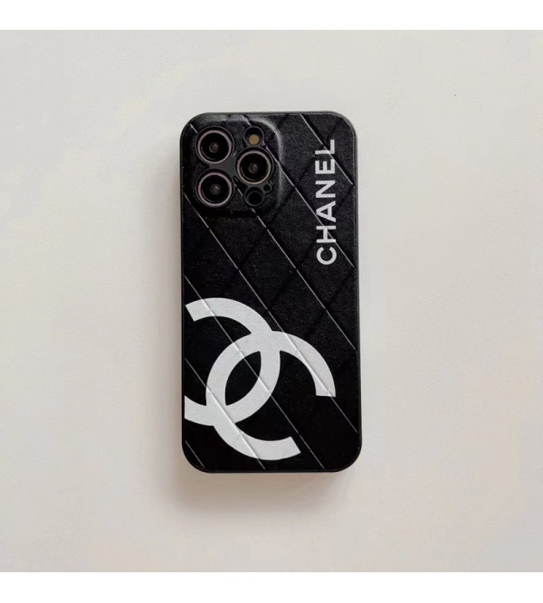 Chanel/シャネル ハイブランド iphone 14/14 pro/14 pro maxケース モノグラム 黒白色 コピー アイフォン14/14プロ/14プロマックス/13/12/11カバー ファッション メンズ レディーズ
