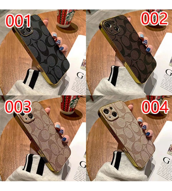 コーチ COACH ブランド Iphone 14 /14 pro/14 pro max/14 plusケース 可愛い モノグラム ジャケット型 きらきら 全面保護 シンプル 四角保護 アイフォン14/13/12/11/x/xs/xr/8/7カバー メンズ レディース