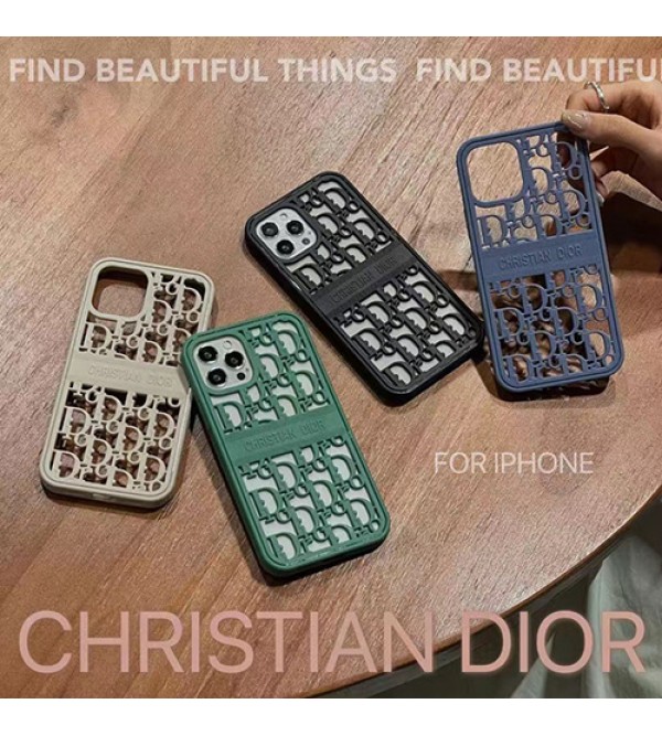 DIOR/ディオール ブランド iphone14 pro/13 mini/14 pro maxケース 中空彫刻ジャケット型 アイフォン14/13/12/11 pro/11 pro max/se2スマホケース上品激安IPHONE X/XS/XR/8/7カバー個性潮流モノグラム 芸能人愛用 メンズ レディーズ