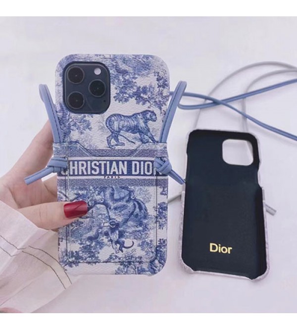 Dior ブランド iphone 14/14 pro/14 pro max/13 miniケース 個性 虎 モンキー ディオール ストランプ付き カード入れ モノグラム アイフォン14/13/12/11/x/xs/xr/8/7カバー ファッション メンズ レデイーズ