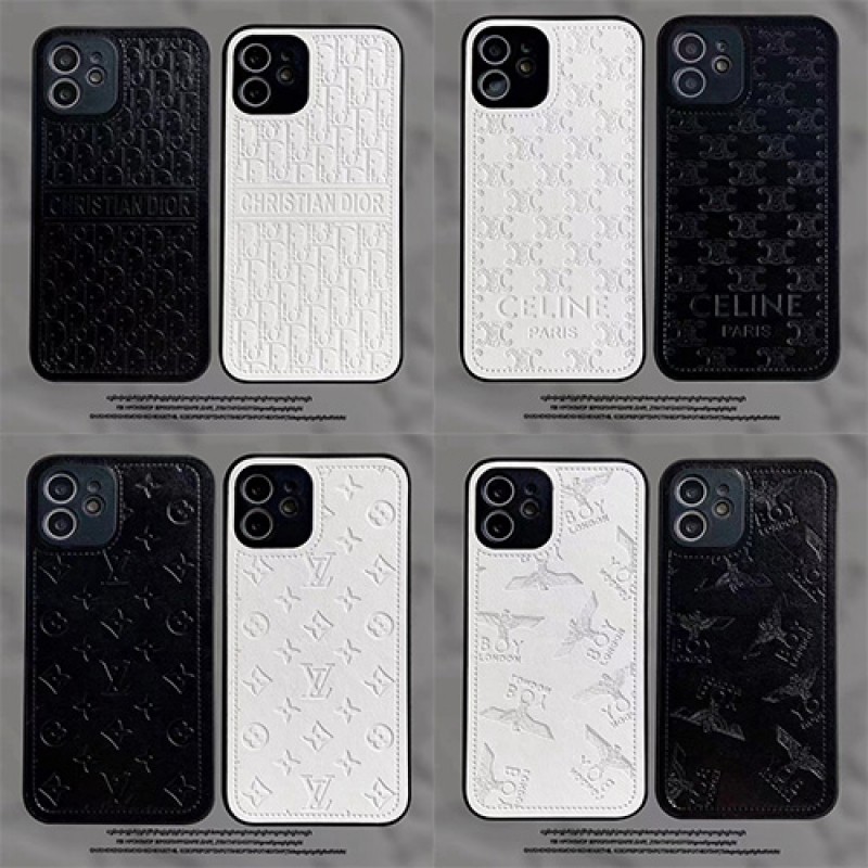 BOY LONDON ルイ・ヴィトン LV ブランド iPhone14/14 Pro/14 Pro Max/14 Plusケース モノグラム柄  レザー ディオール DIOR ジャケット型 CELINE お洒落 セリーヌ シンプル アイフォン14/13/12/11/x/xs/xr/8/7カバー 芸能人愛用 黒白色 メンズ レディース