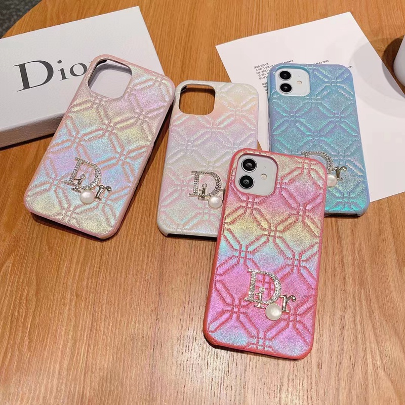 DIOR/ディオール ブランド iPhone SE 第3世代/13/13 Pro/13 Pro Maxケース かわいい モノグラム レザー キラキラ Galaxy S22/s22+/s22 ultra/s21/note21ケース ジャケット型 芸能人愛用 アイフォン13/12/11/X/8/7カバー ファッションメンズ レディース