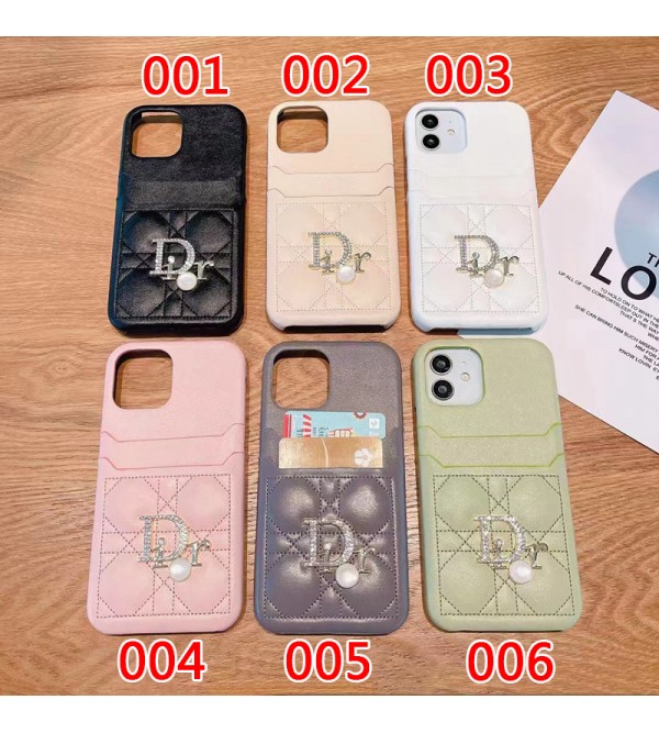 Dior/ディオール ブランド iphone se3/13 pro/13 pro max/13ケース かわいい モノグラム カード入れ galaxy s22/s22 plus/s22 ultraケース レザー アイフォン13/12/11/x/xs/xr/8/7カバー  大人気 メンズ レディーズ