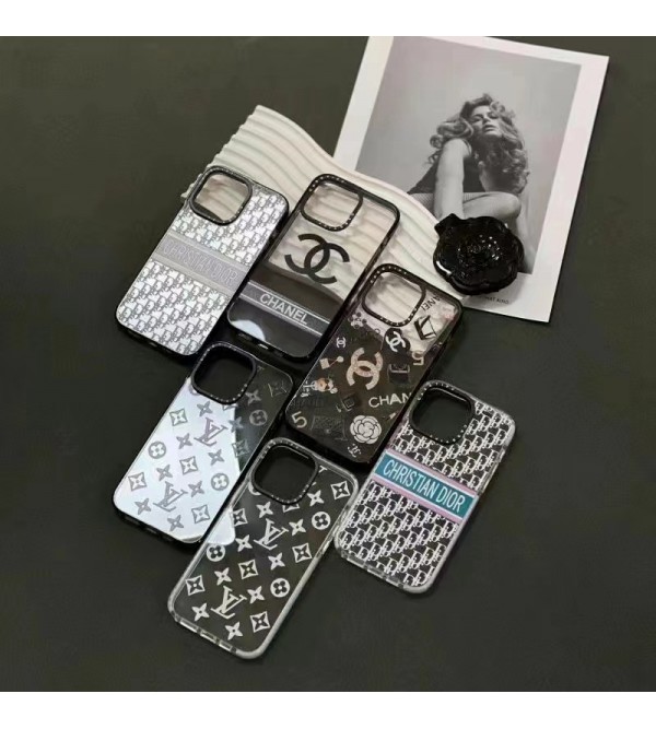 Chanel シャネル Dior ディオール LV ルイヴィトン ブランド iphone 14/14 pro/14 pro maxケース 韓国風 クリアケース 個性 モノグラム 潮流 アイフォン14/13/12/11カバー ファッション メンズ レディーズ