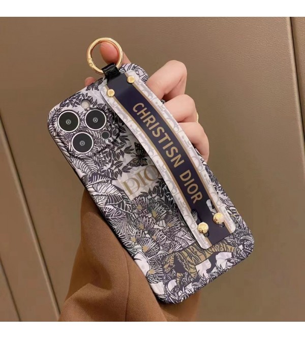 Dior ブランド ディオール iphone 14/14 pro/14 pro max/14 plusケース 安い ハンドバンド スタンド機能 モノグラム リング付き 紛失防止 激安 アイフォン14/14プロ/14プロマックス/13/12/11カバー セレブ愛用 ファッション経典 コピー ペアお揃い 保護 メンズ レディース 