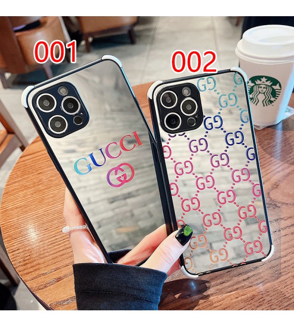 GUCCI/グッチ ブランド iphone13 pro/13 mini/13 pro maxケース オシャレ 鏡面ガラス アイフォン13/12/11カバー 光沢感 個性 潮流 耐衝撃 芸能人愛用 激安 大人気 メンズ レディーズ