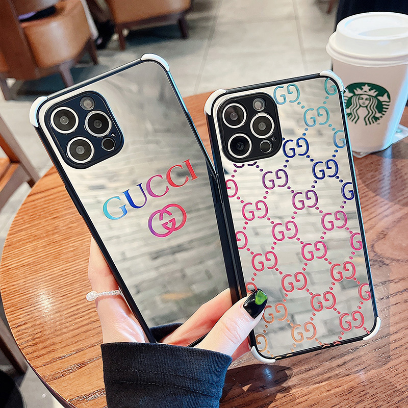 GUCCI/グッチ ブランド iphone13 pro/13 mini/13 pro maxケース オシャレ 鏡面ガラス アイフォン13/12/11カバー 光沢感 個性 潮流 耐衝撃 芸能人愛用 激安 大人気 メンズ レディーズ